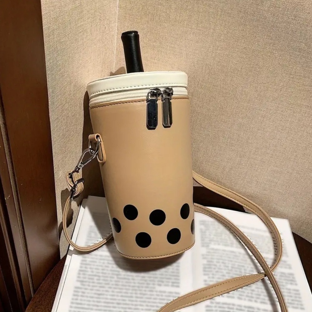 Adorable Boba Milk Tea Crossbody Bag